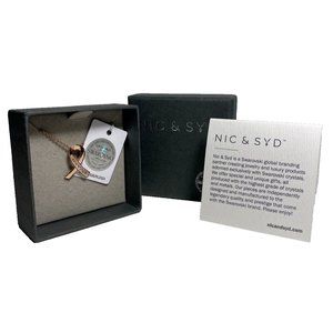 Nic & Syd Swarovski Crystal Breast Cancer Awareness Necklace Gift Brand New